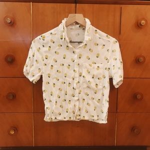 Pineapple Button Up